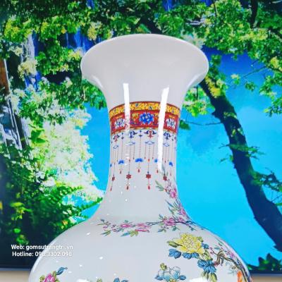 BÌNH HỌA TIẾT GÀ ĐẠI CÁT